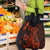 Red Polynesia Grocery Bag Shark Tattoo With Polynesian Plumeria