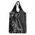 Black Polynesia Grocery Bag Shark Tattoo With Polynesian Plumeria