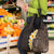 Brown Polynesia Grocery Bag Plumeria Tropical Leaves With Galaxy Polynesian Art