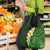 Green Polynesia Grocery Bag Plumeria Tropical Leaves With Galaxy Polynesian Art