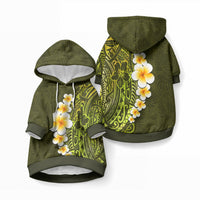 Lime Green Tropical Plumeria With Galaxy Polynesian Art Pet Hoodie LT14 Pullover Lime Green - Polynesian Pride