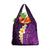 Purple Tropical Plumeria With Galaxy Polynesian Art Grocery Bag