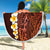 Red Tropical Plumeria With Galaxy Polynesian Art Beach Blanket LT14 - Polynesian Pride