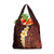 Red Tropical Plumeria With Galaxy Polynesian Art Grocery Bag