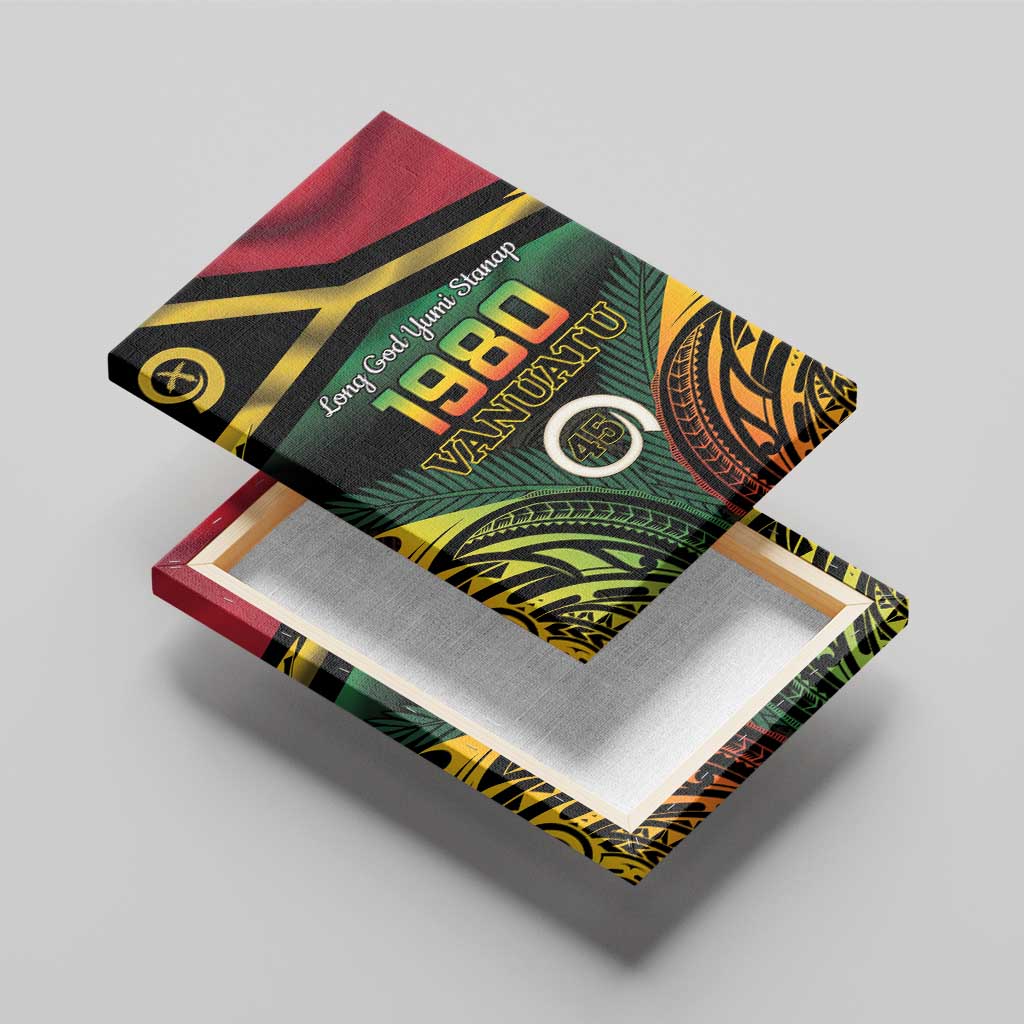 Vanuatu 1980 Canvas Wall Art Hapi 45 Yia Indipendens Anivesari