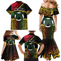 Vanuatu 1980 Family Matching Mermaid Dress and Hawaiian Shirt Hapi 45 Yia Indipendens Anivesari LT14 - Polynesian Pride
