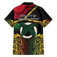 Vanuatu 1980 Family Matching Tank Maxi Dress and Hawaiian Shirt Hapi 45 Yia Indipendens Anivesari LT14 - Polynesian Pride
