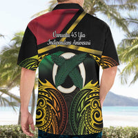 Vanuatu 1980 Hawaiian Shirt Hapi 45 Yia Indipendens Anivesari