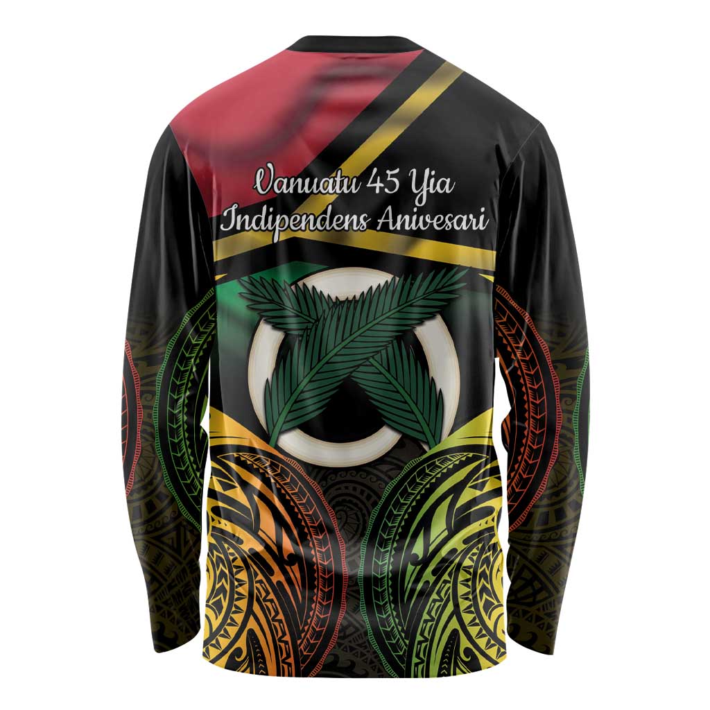 Vanuatu 1980 Long Sleeve Shirt Hapi 45 Yia Indipendens Anivesari