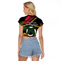 Vanuatu 1980 Raglan Cropped T Shirt Hapi 45 Yia Indipendens Anivesari