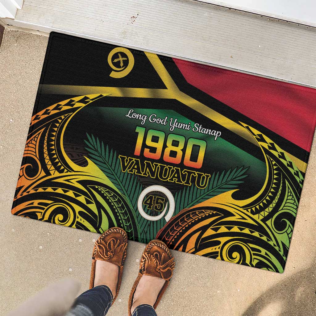 Vanuatu 1980 Rubber Doormat Hapi 45 Yia Indipendens Anivesari