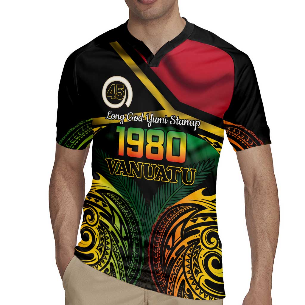Vanuatu 1980 Rugby Jersey Hapi 45 Yia Indipendens Anivesari