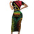 Vanuatu 1980 Short Sleeve Bodycon Dress Hapi 45 Yia Indipendens Anivesari