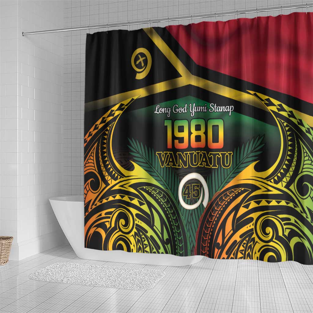 Vanuatu 1980 Shower Curtain Hapi 45 Yia Indipendens Anivesari