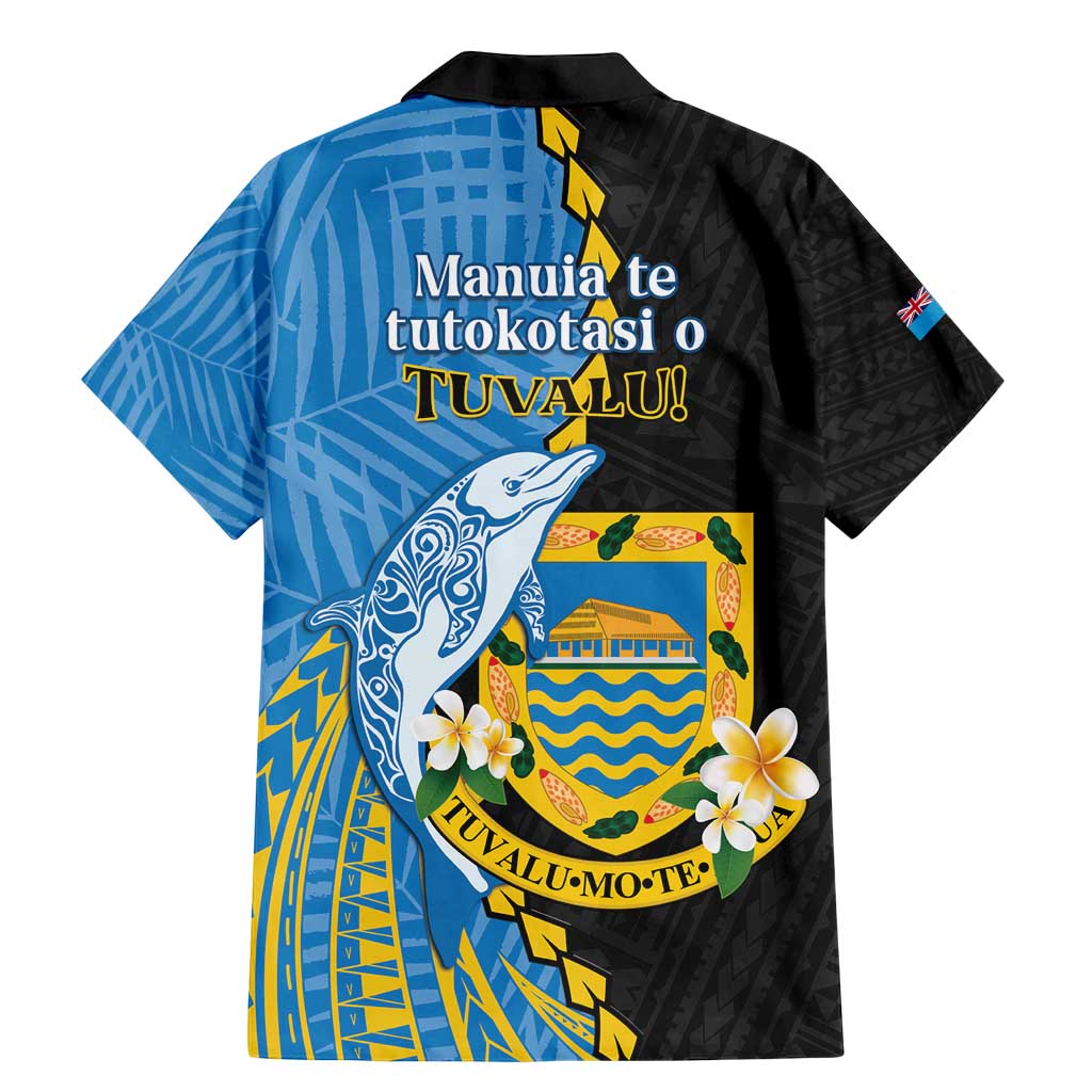 Tuvalu Independence Day Family Matching Mermaid Dress and Hawaiian Shirt Manuia te tutokotasi o Tuvaluan Dolphin Tattoo LT14 - Polynesian Pride