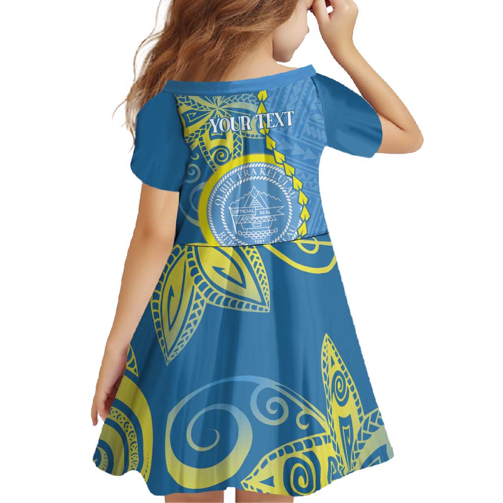 Personalised Palau Independence Day Family Matching Off Shoulder Maxi Dress and Hawaiian Shirt Belau Coat Of Arms Polynesian Curve Style LT14 - Polynesian Pride