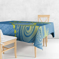 Personalised Palau Independence Day Tablecloth Belau Coat Of Arms Polynesian Curve Style LT14 - Polynesian Pride