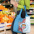 Personalised Fiji Day Grocery Bag Fijian Tapa Pattern Mix Tagimoucia - Blue Version