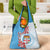Personalised Fiji Day Grocery Bag Fijian Tapa Pattern Mix Tagimoucia - Blue Version