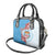 Personalised Fiji Day Shoulder Handbag Fijian Tapa Pattern Mix Tagimoucia - Blue Version