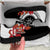 Personalised Fiji Day Sneakers Fijian Tapa Pattern Mix Tagimoucia - Black Version