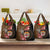 Personalised Fiji Day Grocery Bag Fijian Tapa Pattern Mix Tagimoucia - Brown Version