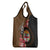 Personalised Fiji Day Grocery Bag Fijian Tapa Pattern Mix Tagimoucia - Brown Version