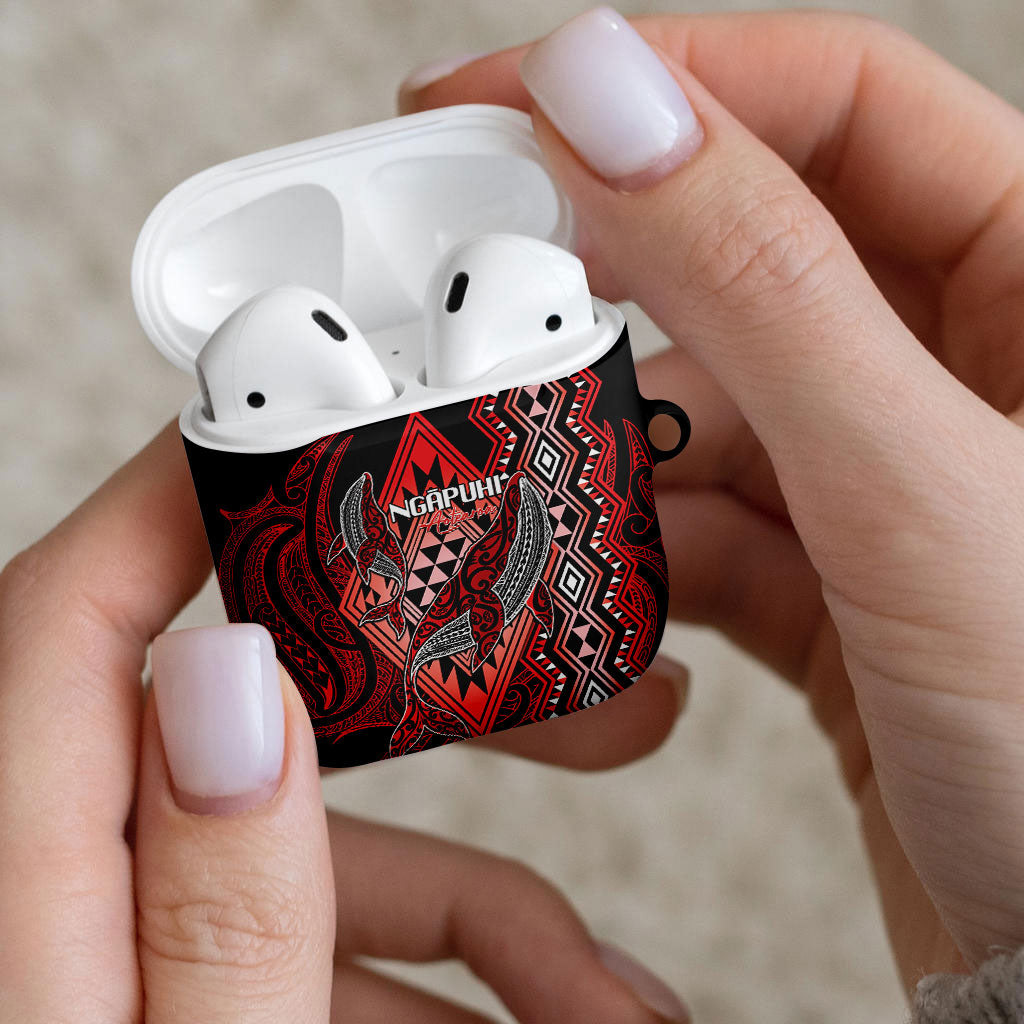 Aotearoa Iwi Ngapuhi AirPods Case NZ Maori Humpback Whale Taniko Motifs LT14 - Polynesian Pride