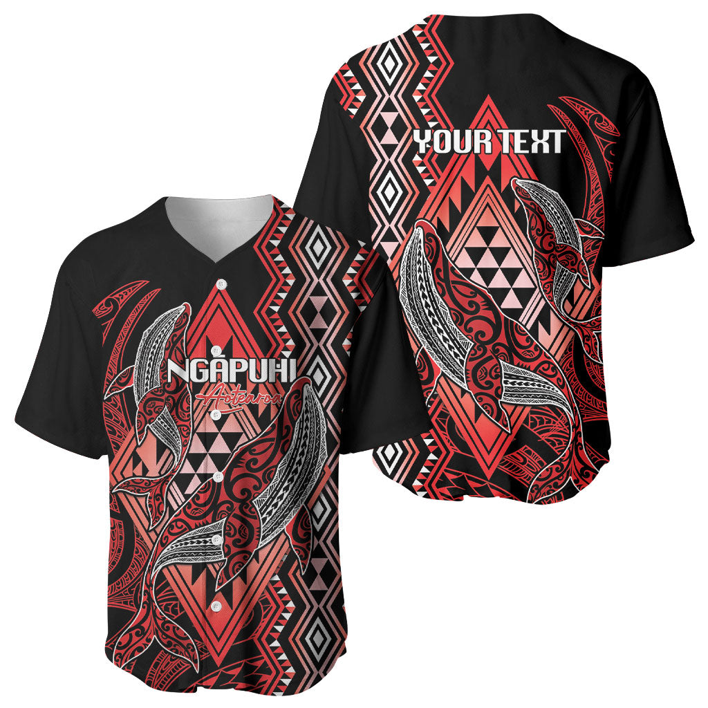 Aotearoa Iwi Ngapuhi Personalised Baseball Jersey NZ Maori Humpback Whale Taniko Motifs LT14 - Polynesian Pride
