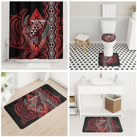 Aotearoa Iwi Ngapuhi Bathroom Set NZ Maori Humpback Whale Taniko Motifs LT14 - Polynesian Pride