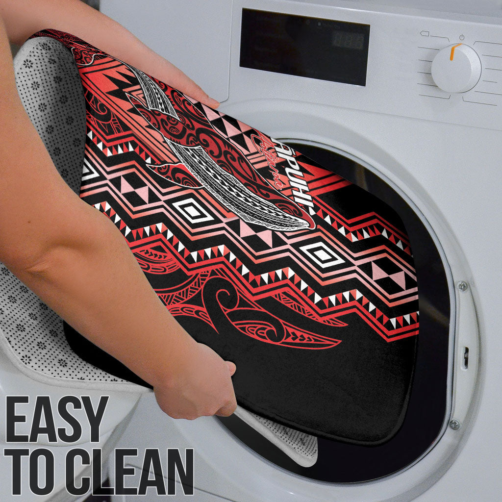 Aotearoa Iwi Ngapuhi Bathroom Set NZ Maori Humpback Whale Taniko Motifs LT14 - Polynesian Pride