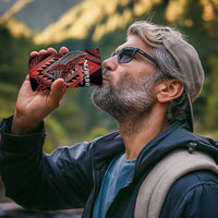 Aotearoa Iwi Ngapuhi Personalised 4 in 1 Can Cooler Tumbler NZ Maori Humpback Whale Taniko Motifs LT14 - Polynesian Pride