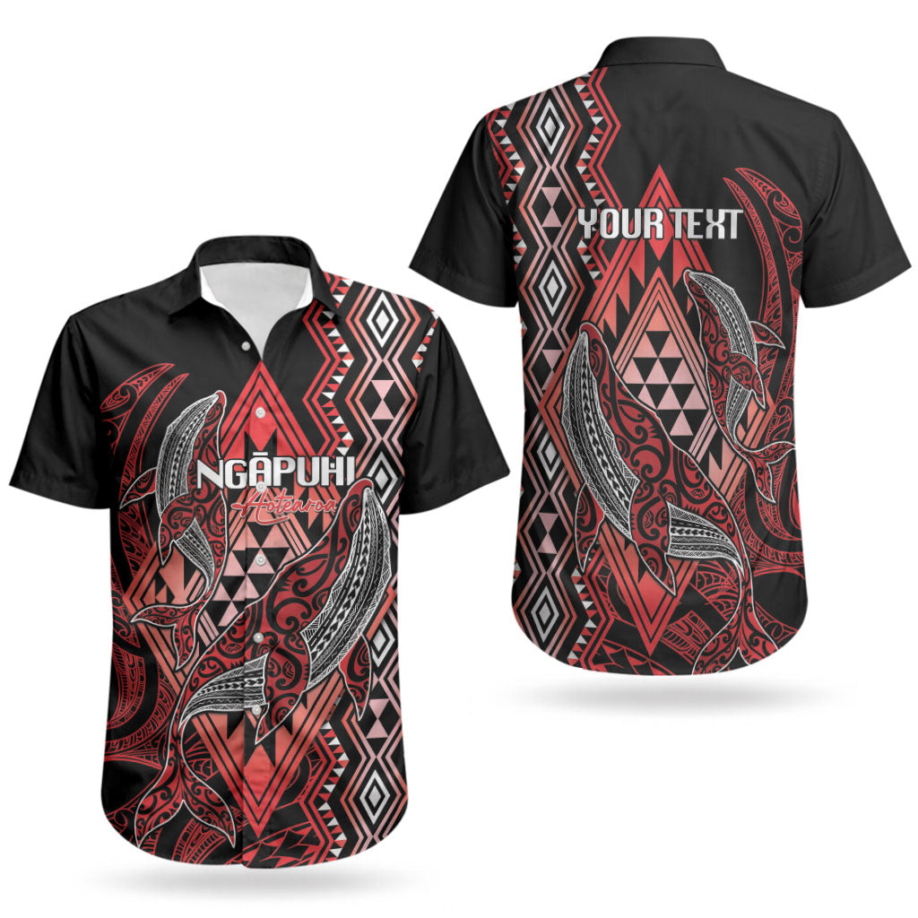 Aotearoa Iwi Ngapuhi Personalised Couples Matching Off Shoulder Maxi Dress and Hawaiian Shirt NZ Maori Humpback Whale Taniko Motifs LT14 - Polynesian Pride