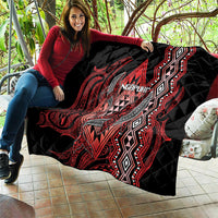 Aotearoa Iwi Ngapuhi Quilt NZ Maori Humpback Whale Taniko Motifs LT14 - Polynesian Pride