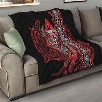 Aotearoa Iwi Ngapuhi Quilt NZ Maori Humpback Whale Taniko Motifs LT14 - Polynesian Pride