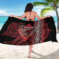 Aotearoa Iwi Ngapuhi Sarong NZ Maori Humpback Whale Taniko Motifs LT14 - Polynesian Pride