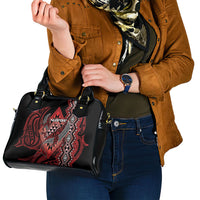 Aotearoa Iwi Ngapuhi Shoulder Handbag NZ Maori Humpback Whale Taniko Motifs LT14 - Polynesian Pride