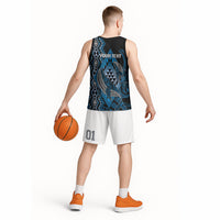 Aotearoa Iwi Ngati Porou Personalised Basketball Jersey NZ Maori Humpback Whale Taniko Motifs LT14 - Polynesian Pride