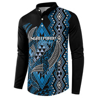 Aotearoa Iwi Ngati Porou Personalised Button Sweatshirt NZ Maori Humpback Whale Taniko Motifs LT14 - Polynesian Pride