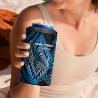 Aotearoa Iwi Ngati Porou Personalised 4 in 1 Can Cooler Tumbler NZ Maori Humpback Whale Taniko Motifs LT14 - Polynesian Pride