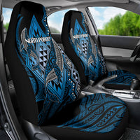 Aotearoa Iwi Ngati Porou Car Seat Cover NZ Maori Humpback Whale Taniko Motifs LT14 - Polynesian Pride