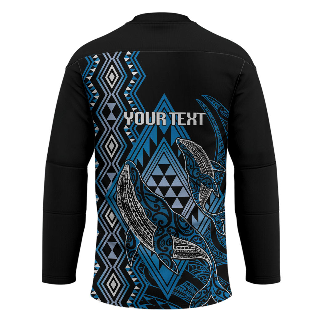 Aotearoa Iwi Ngati Porou Personalised Hockey Jersey NZ Maori Humpback Whale Taniko Motifs LT14 - Polynesian Pride