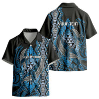 Aotearoa Iwi Ngati Porou Personalised Kid Hawaiian Shirt NZ Maori Humpback Whale Taniko Motifs LT14 - Polynesian Pride