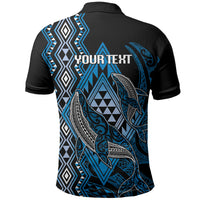 Aotearoa Iwi Ngati Porou Personalised Polo Shirt NZ Maori Humpback Whale Taniko Motifs LT14 - Polynesian Pride