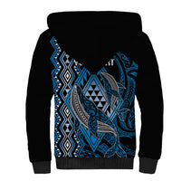 Aotearoa Iwi Ngati Porou Personalised Sherpa Hoodie NZ Maori Humpback Whale Taniko Motifs LT14 - Polynesian Pride