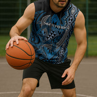 Aotearoa Iwi Ngati Porou Personalised Sleeveless Hoodie NZ Maori Humpback Whale Taniko Motifs LT14 - Polynesian Pride