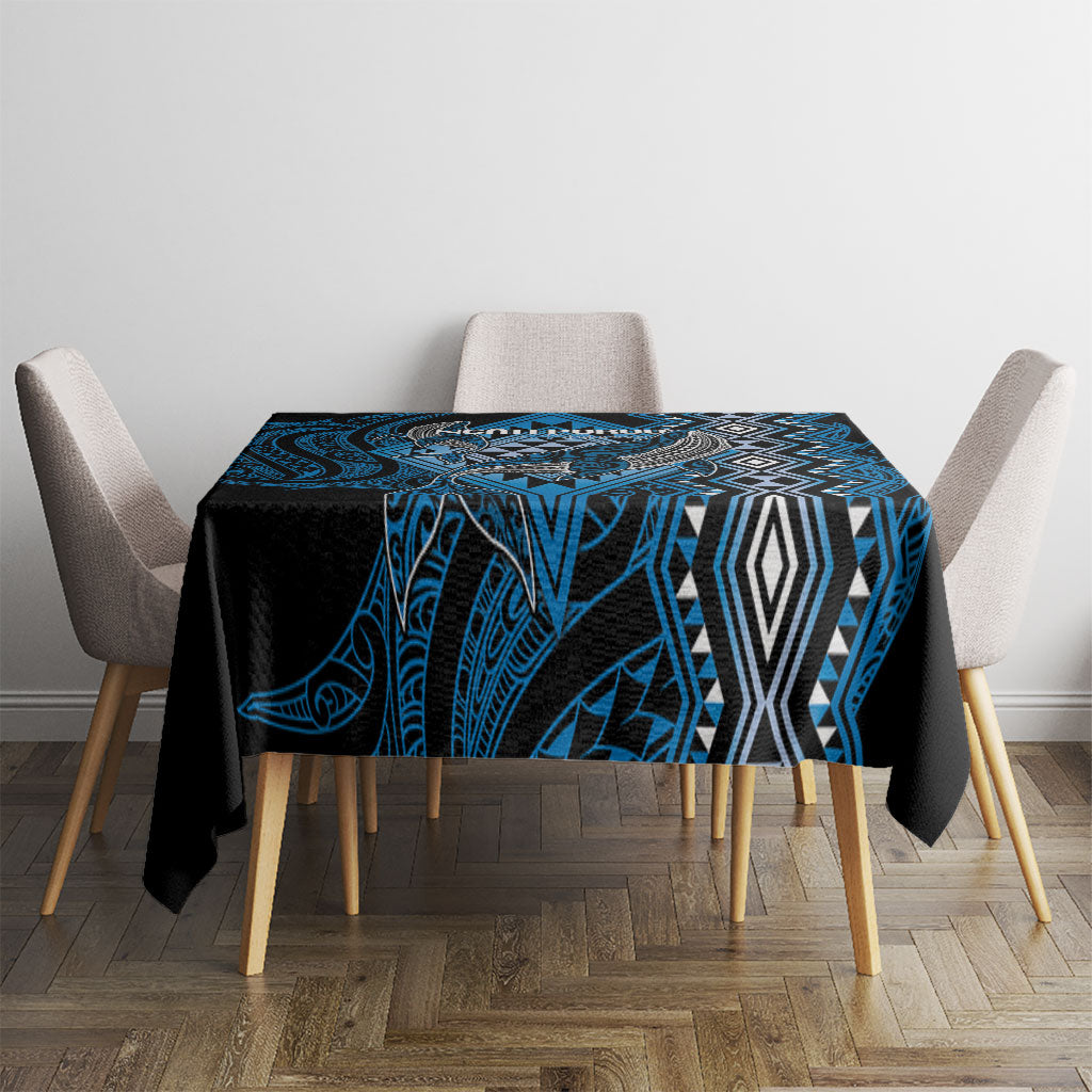 Aotearoa Iwi Ngati Porou Tablecloth NZ Maori Humpback Whale Taniko Motifs LT14 - Polynesian Pride