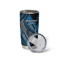 Aotearoa Iwi Ngati Porou Personalised Tumbler Cup NZ Maori Humpback Whale Taniko Motifs LT14 - Polynesian Pride