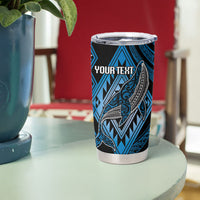 Aotearoa Iwi Ngati Porou Personalised Tumbler Cup NZ Maori Humpback Whale Taniko Motifs LT14 - Polynesian Pride