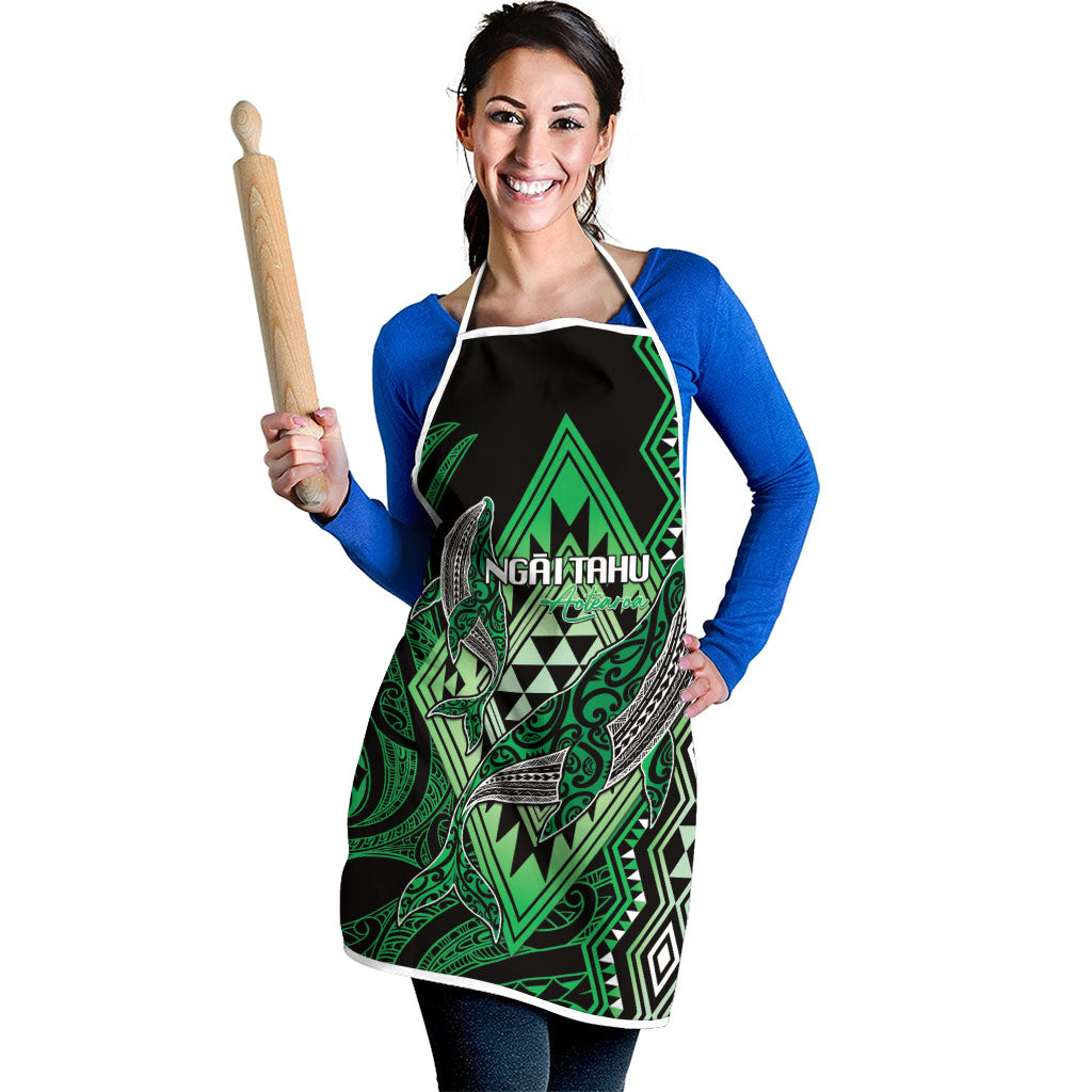 Aotearoa Iwi Ngai Tahu Apron NZ Maori Humpback Whale Taniko Motifs LT14 - Polynesian Pride